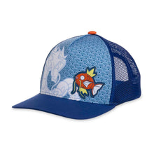 Cargar imagen en el visor de la galería, Magikarp & Gyarados Waves Snapback Hat (One Size-Adult)