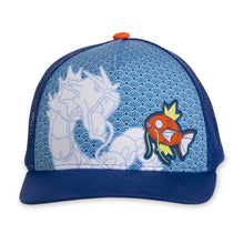 Cargar imagen en el visor de la galería, Magikarp & Gyarados Waves Snapback Hat (One Size-Adult)