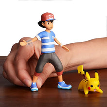 Cargar imagen en el visor de la galería, Figura Pokemon Funcion de Batalla Ash & Pikachu