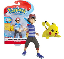 Cargar imagen en el visor de la galería, Figura Pokemon Funcion de Batalla Ash & Pikachu