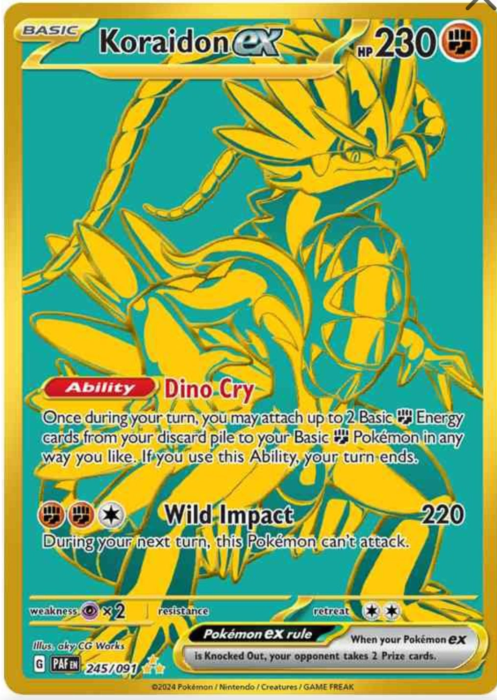 Koraidon EX ( Gold)