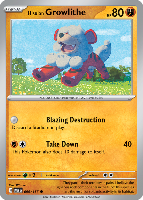 Hisuian Growlithe 099/166