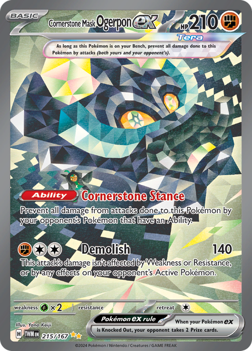 Cornerstone Mask Ogerpon EX 215/167
