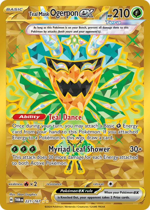 Teal Mask Ogerpon EX 221/167