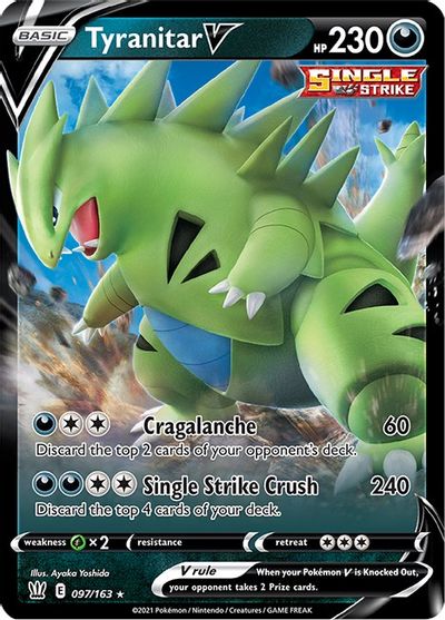 Carta Tyranitar V 097/163