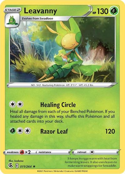 Carta Pokemon Leavanny 011/264
