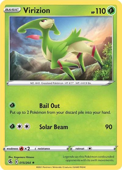 Carta Pokemon Virizion 015/264