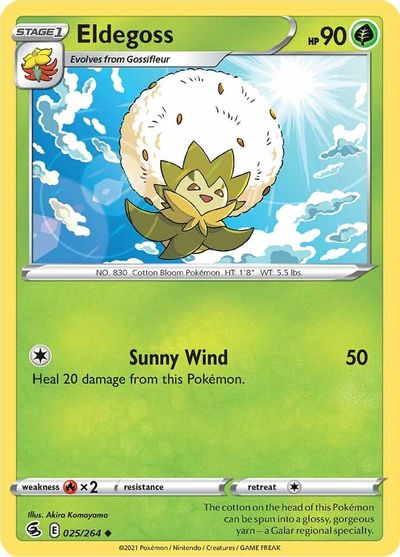 Carta Pokemon Eldegoss 025/264