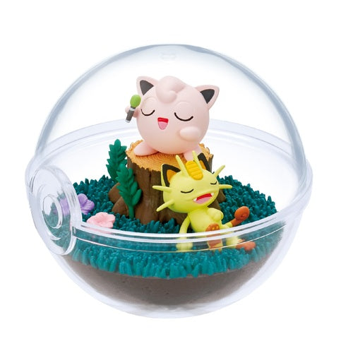 Figura Pokemon Coleccion de Terrarios 9 Jigglypuff y Meowth