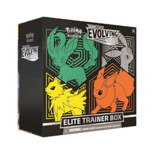 Cargar imagen en el visor de la galería, Pokémon TCG: Sword &amp; Shield-Evolving Skies Elite Trainer Box Español (Jolteon, Flareon, Umbreon &amp; Leafeon)

