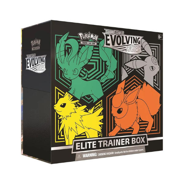 Pokémon TCG: Sword & Shield-Evolving Skies Elite Trainer Box Español (Jolteon, Flareon, Umbreon & Leafeon)